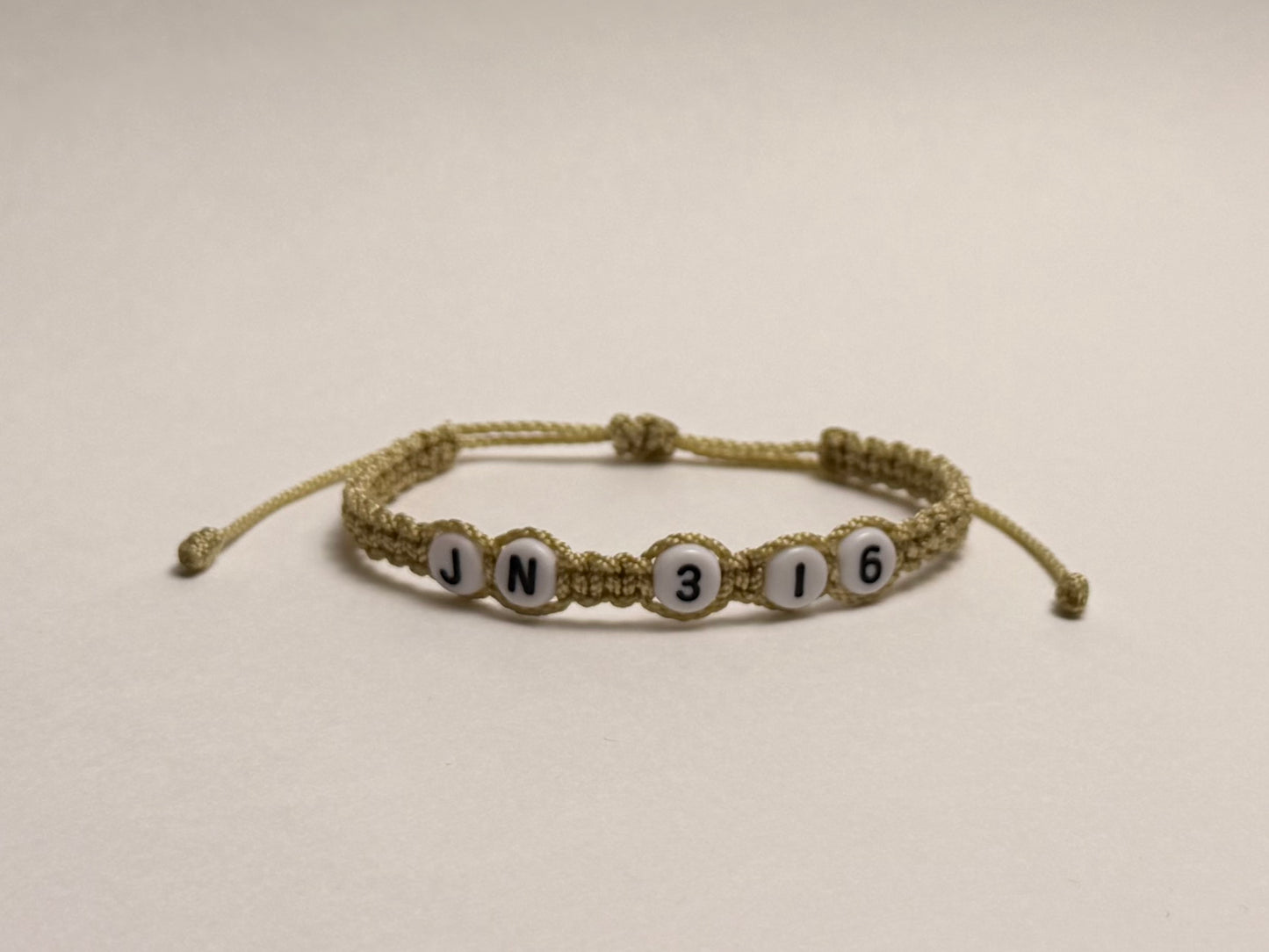 John 3:16 Bracelet God’s Love in Every Knot